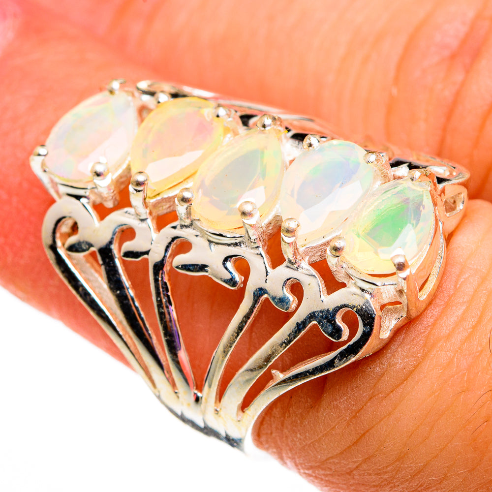 Ethiopian Opal Rings handcrafted by Ana Silver Co - RING78742