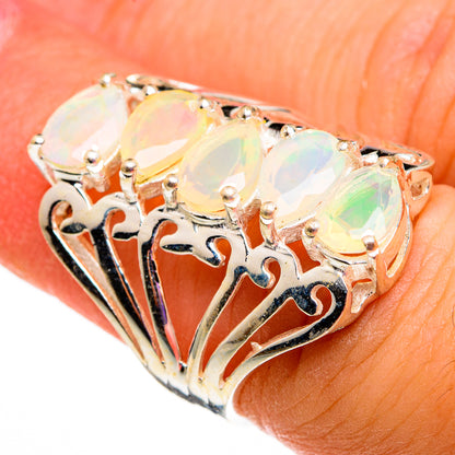 Ethiopian Opal Rings handcrafted by Ana Silver Co - RING78742