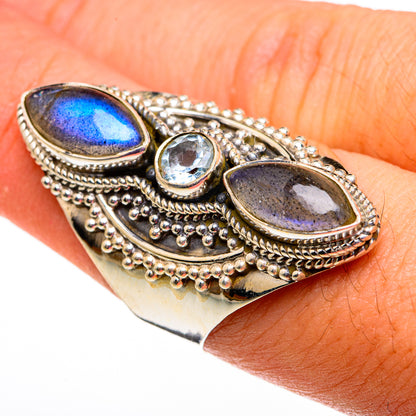 Labradorite Rings handcrafted by Ana Silver Co - RING78743