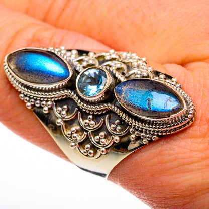 Labradorite Rings handcrafted by Ana Silver Co - RING78751