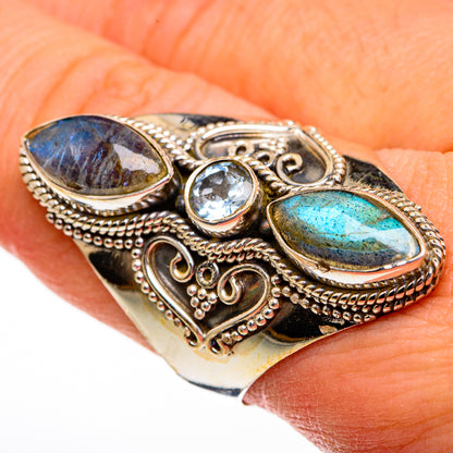 Labradorite Rings handcrafted by Ana Silver Co - RING78757