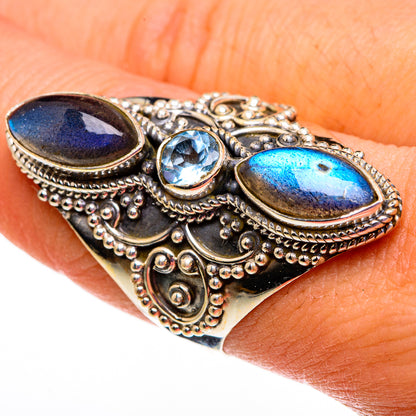 Labradorite Rings handcrafted by Ana Silver Co - RING78763