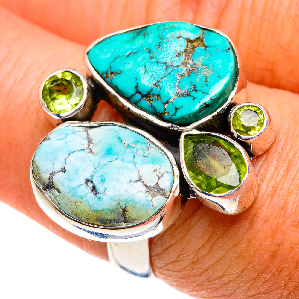 Tibetan Turquoise Rings handcrafted by Ana Silver Co - RING78767