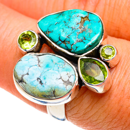 Tibetan Turquoise Rings handcrafted by Ana Silver Co - RING78767