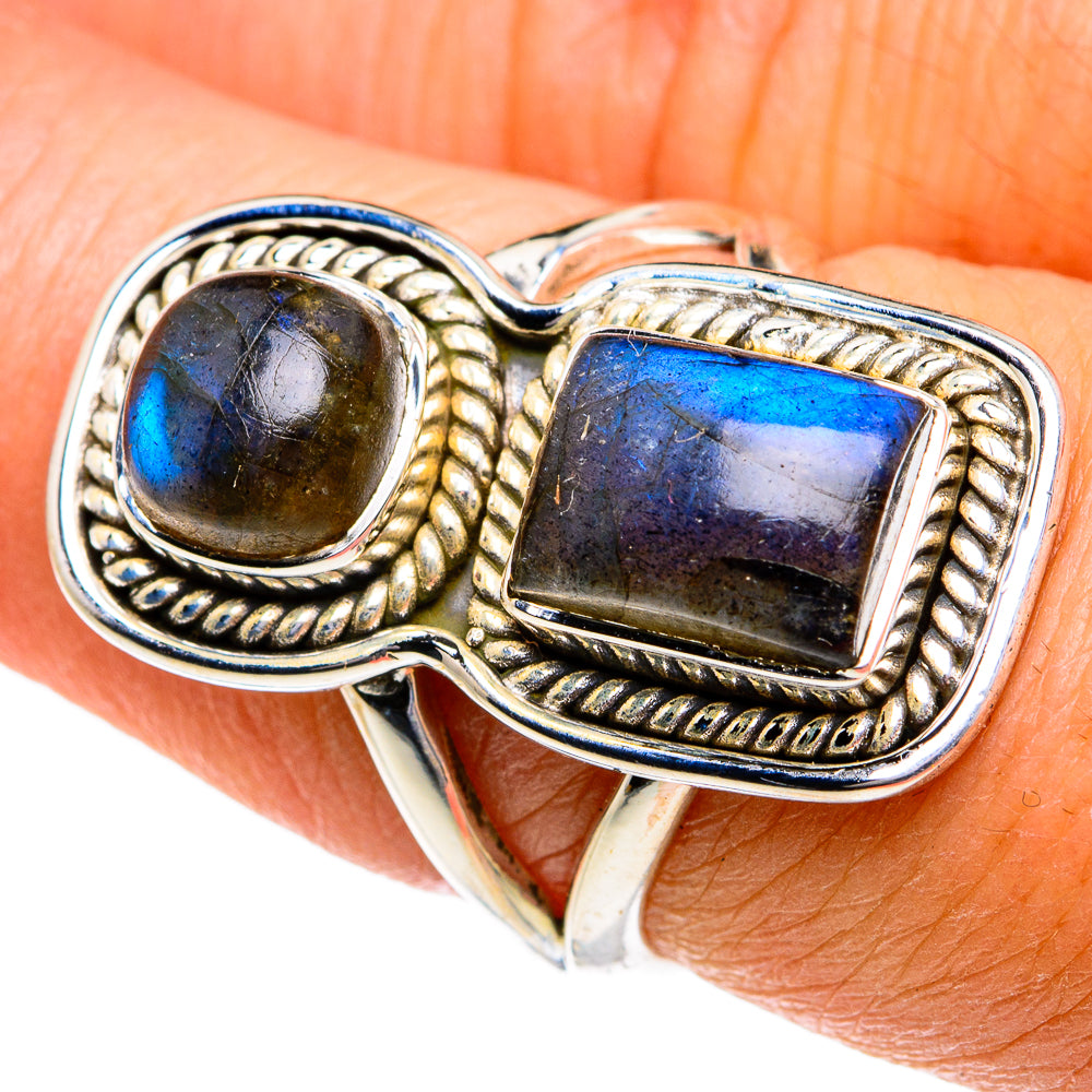 Labradorite Rings handcrafted by Ana Silver Co - RING78769