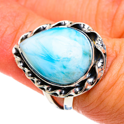 Larimar Rings handcrafted by Ana Silver Co - RING78771