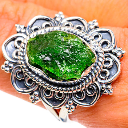 Chrome Diopside Rings handcrafted by Ana Silver Co - RING78775