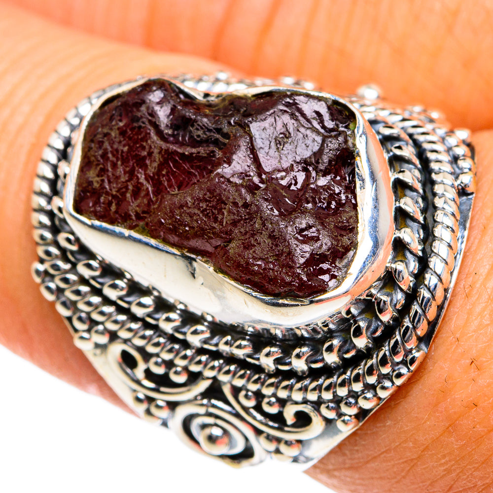 Garnet Rings handcrafted by Ana Silver Co - RING78782