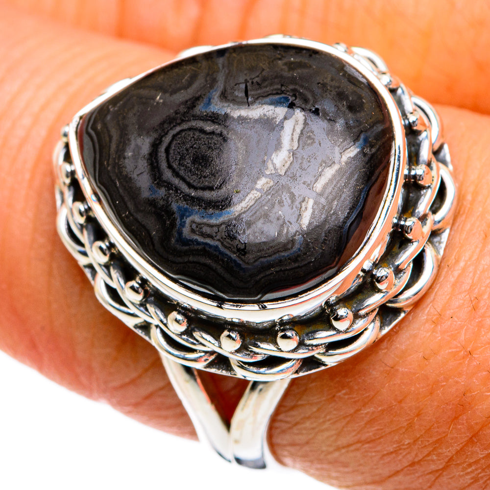 Psilomelane Rings handcrafted by Ana Silver Co - RING78788