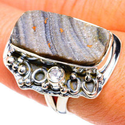 Desert Druzy Rings handcrafted by Ana Silver Co - RING78797