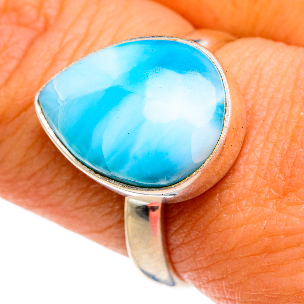 Larimar Rings handcrafted by Ana Silver Co - RING78803