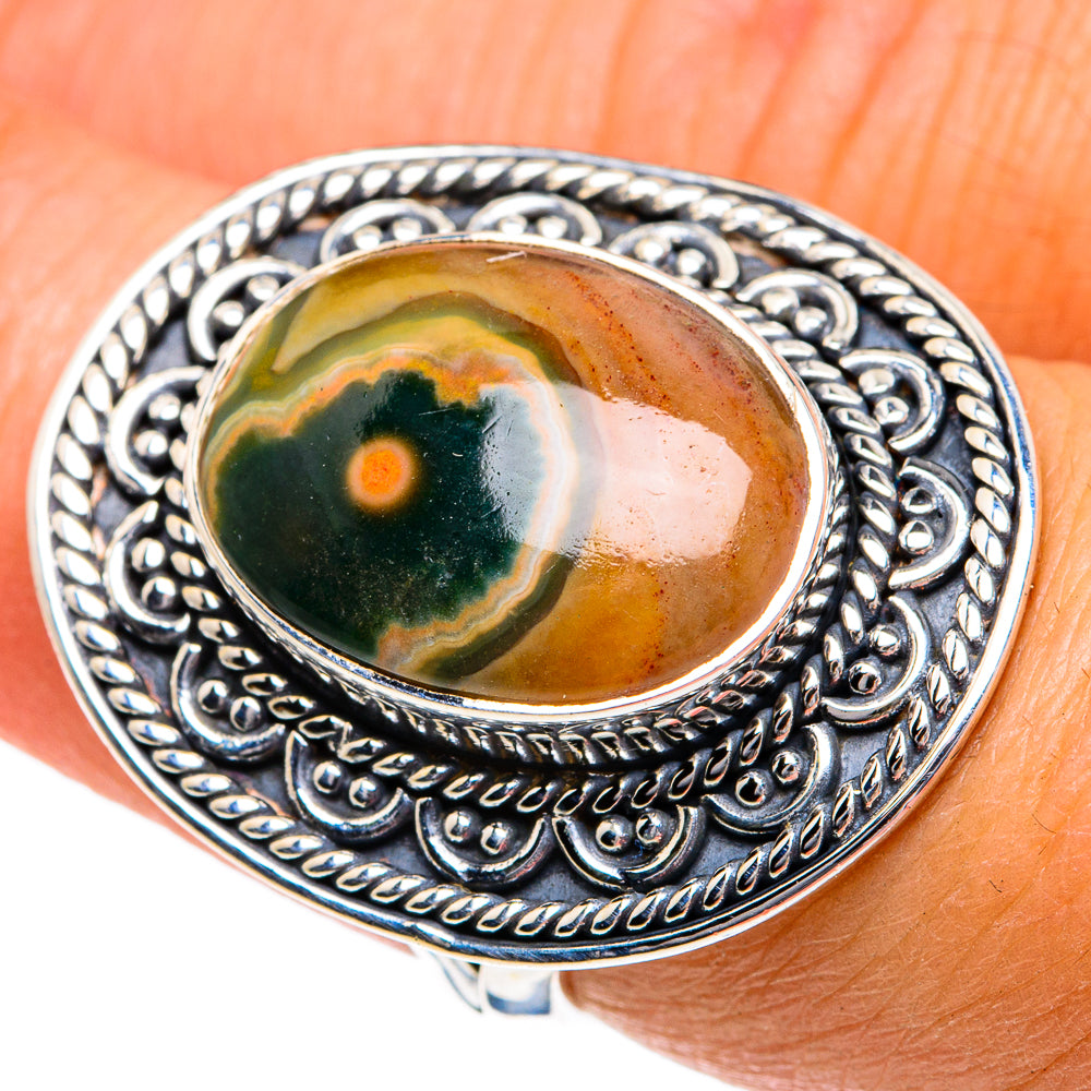 Ocean Jasper Rings handcrafted by Ana Silver Co - RING78808