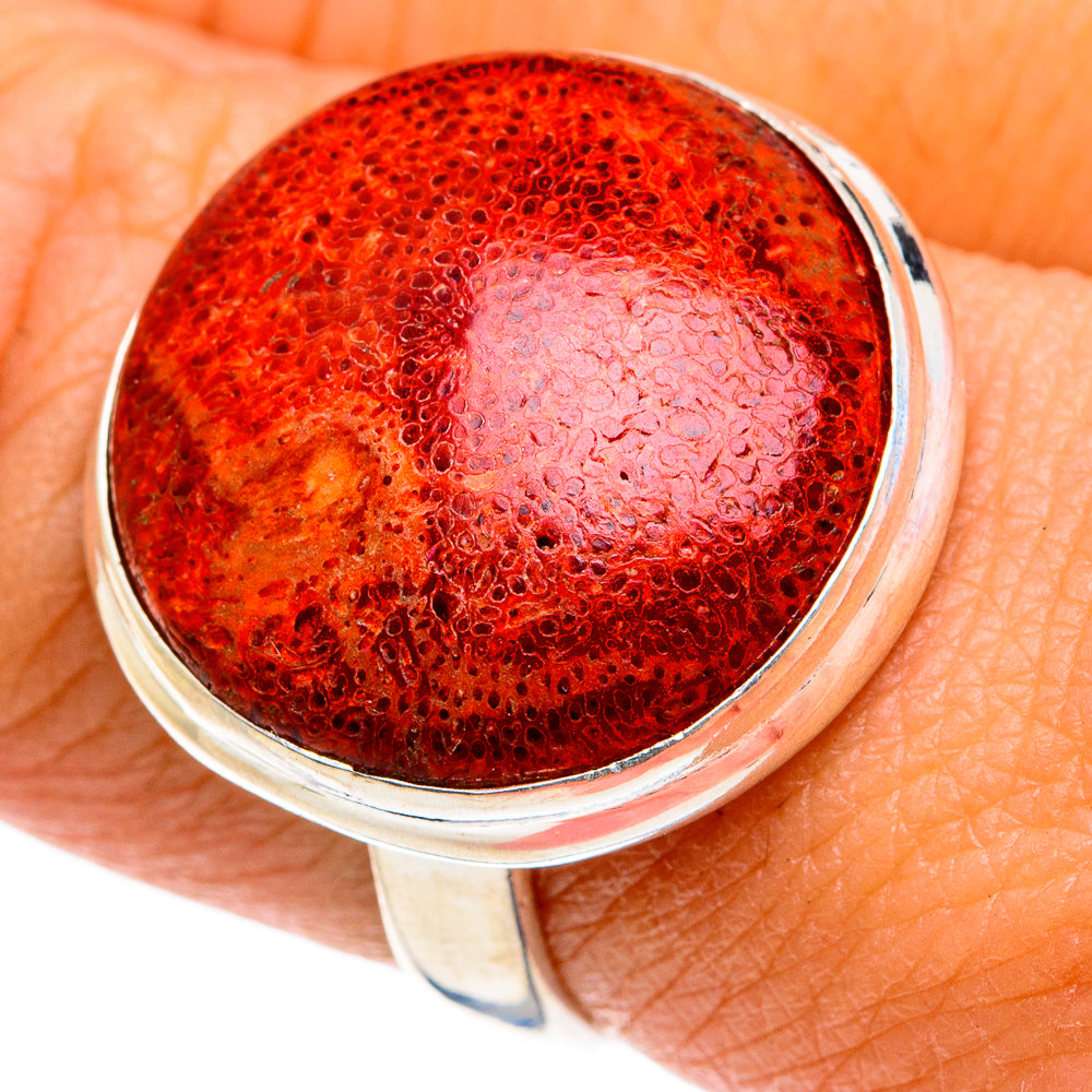 Sponge Coral Rings handcrafted by Ana Silver Co - RING78811