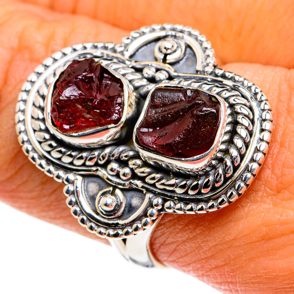 Garnet Rings handcrafted by Ana Silver Co - RING78815