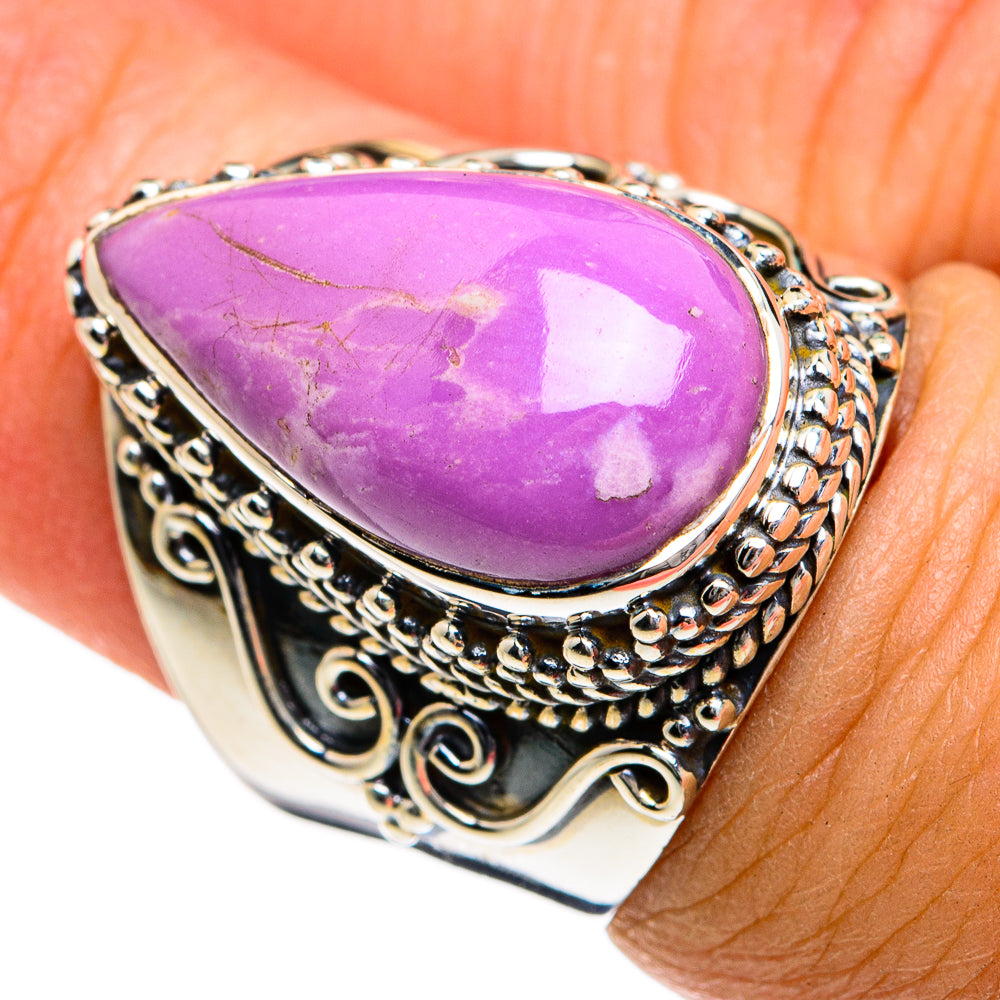 Phosphosiderite Rings handcrafted by Ana Silver Co - RING78817