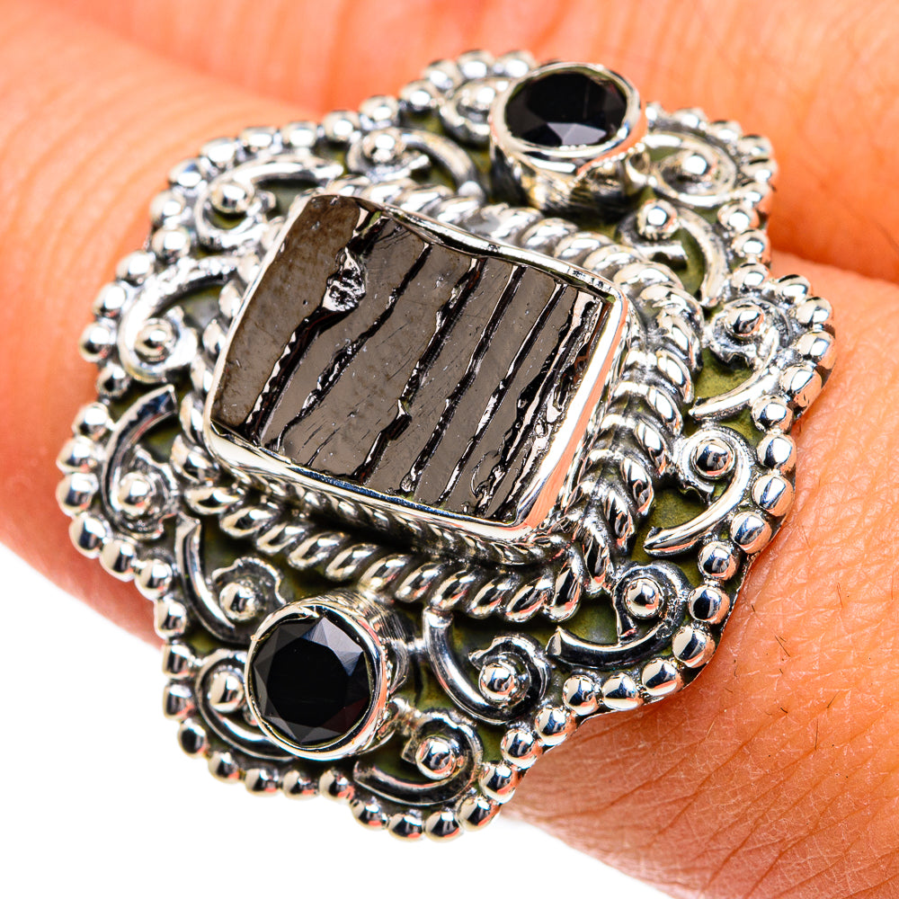 Tektite Rings handcrafted by Ana Silver Co - RING78820