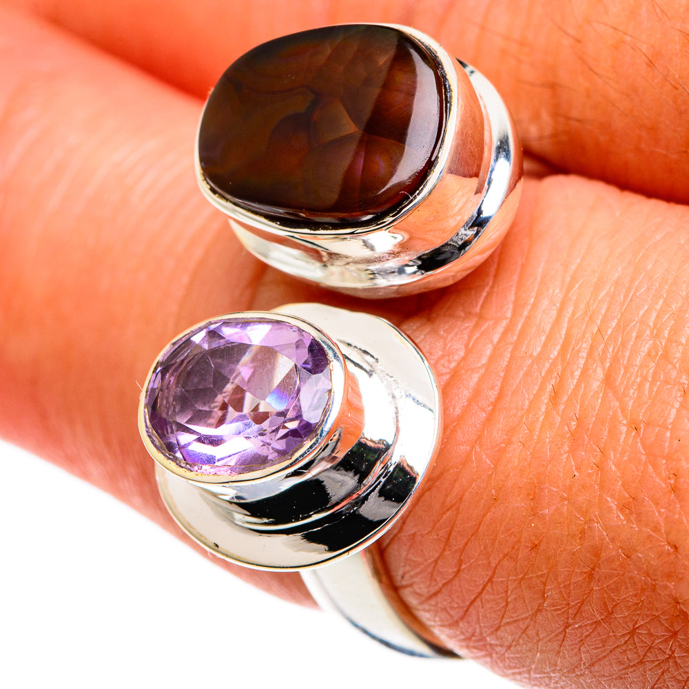Ammolite Rings handcrafted by Ana Silver Co - RING78824
