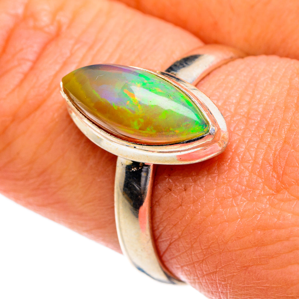 Ethiopian Opal Rings handcrafted by Ana Silver Co - RING78825