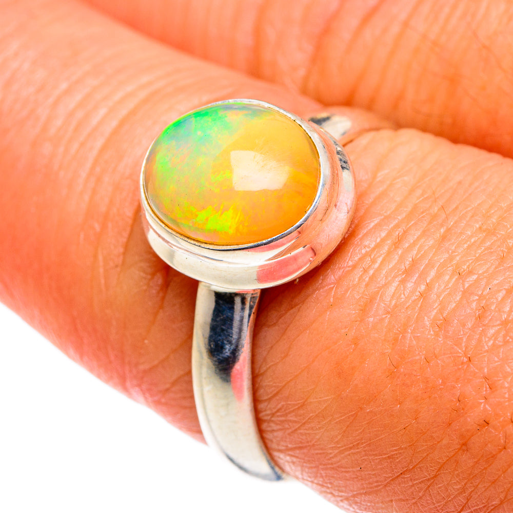 Ethiopian Opal Rings handcrafted by Ana Silver Co - RING78826