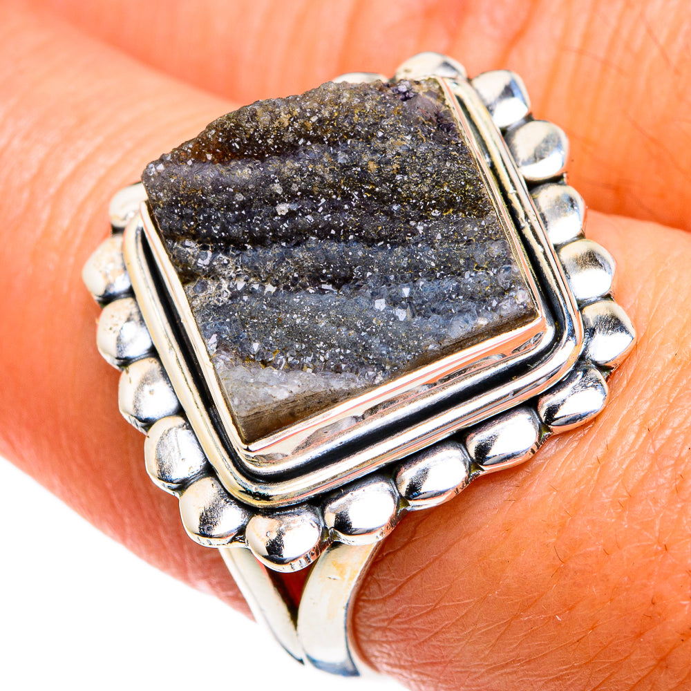 Tektite Rings handcrafted by Ana Silver Co - RING78828