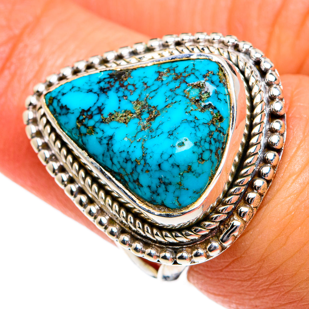 Tibetan Turquoise Rings handcrafted by Ana Silver Co - RING78832