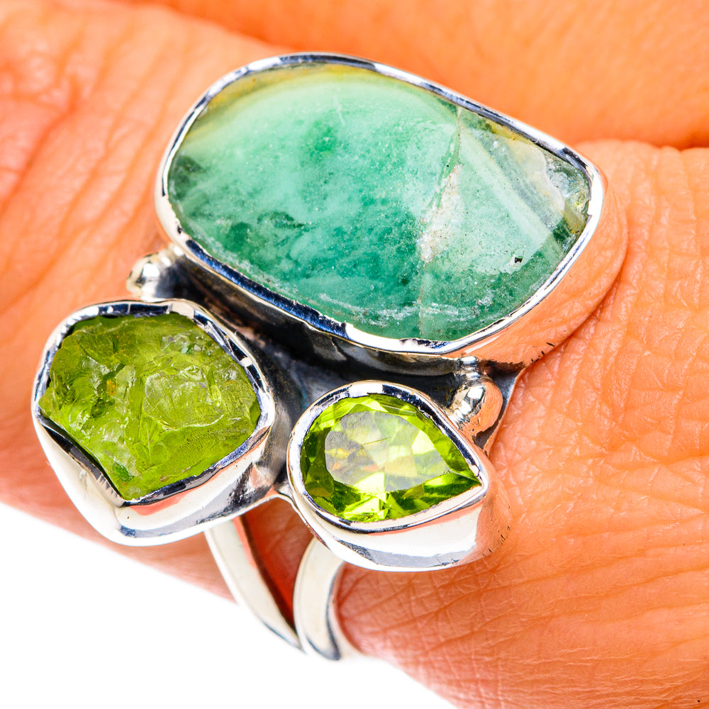 Peruvian Opal Rings handcrafted by Ana Silver Co - RING78839