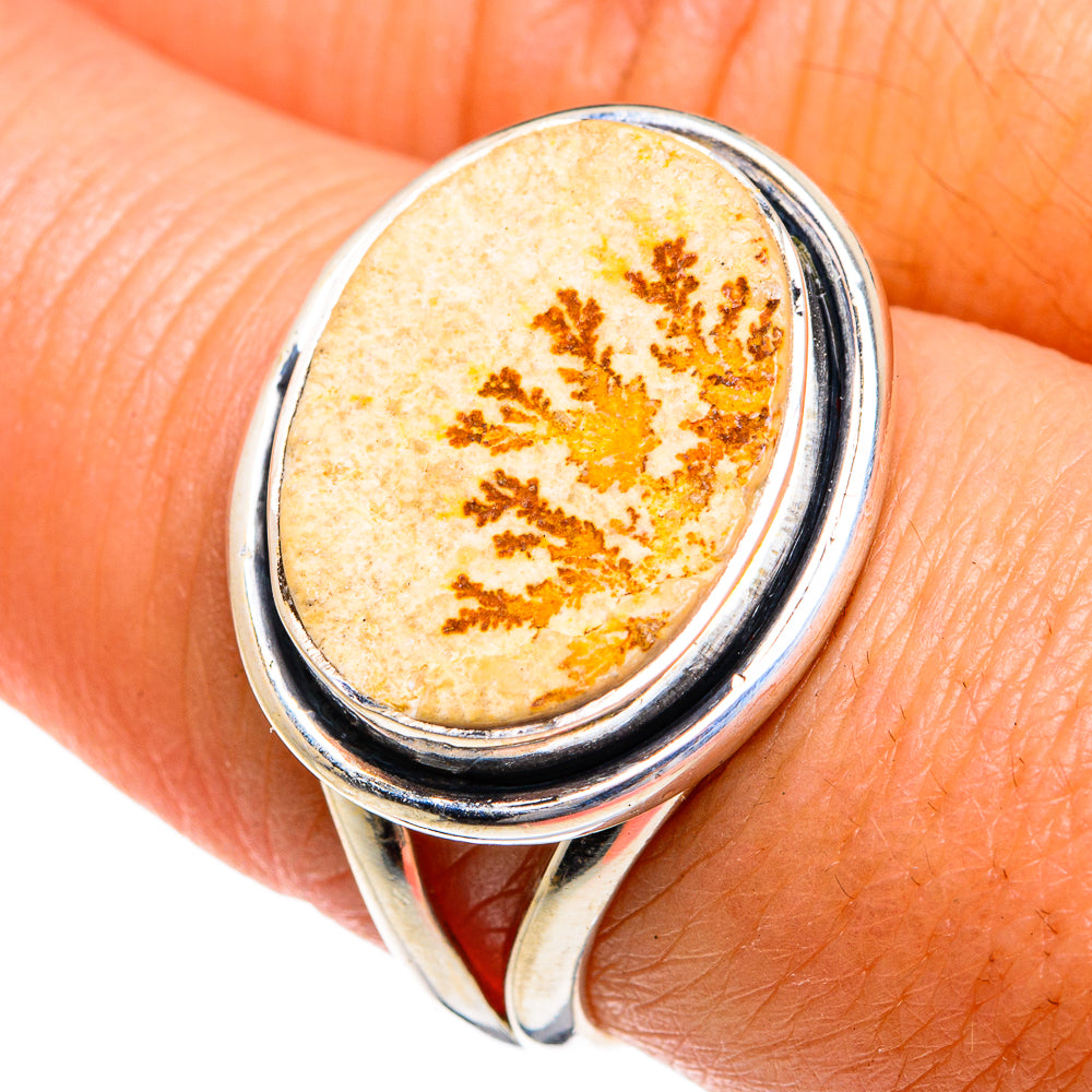 Germany Psilomelane Dendrite Rings handcrafted by Ana Silver Co - RING78841