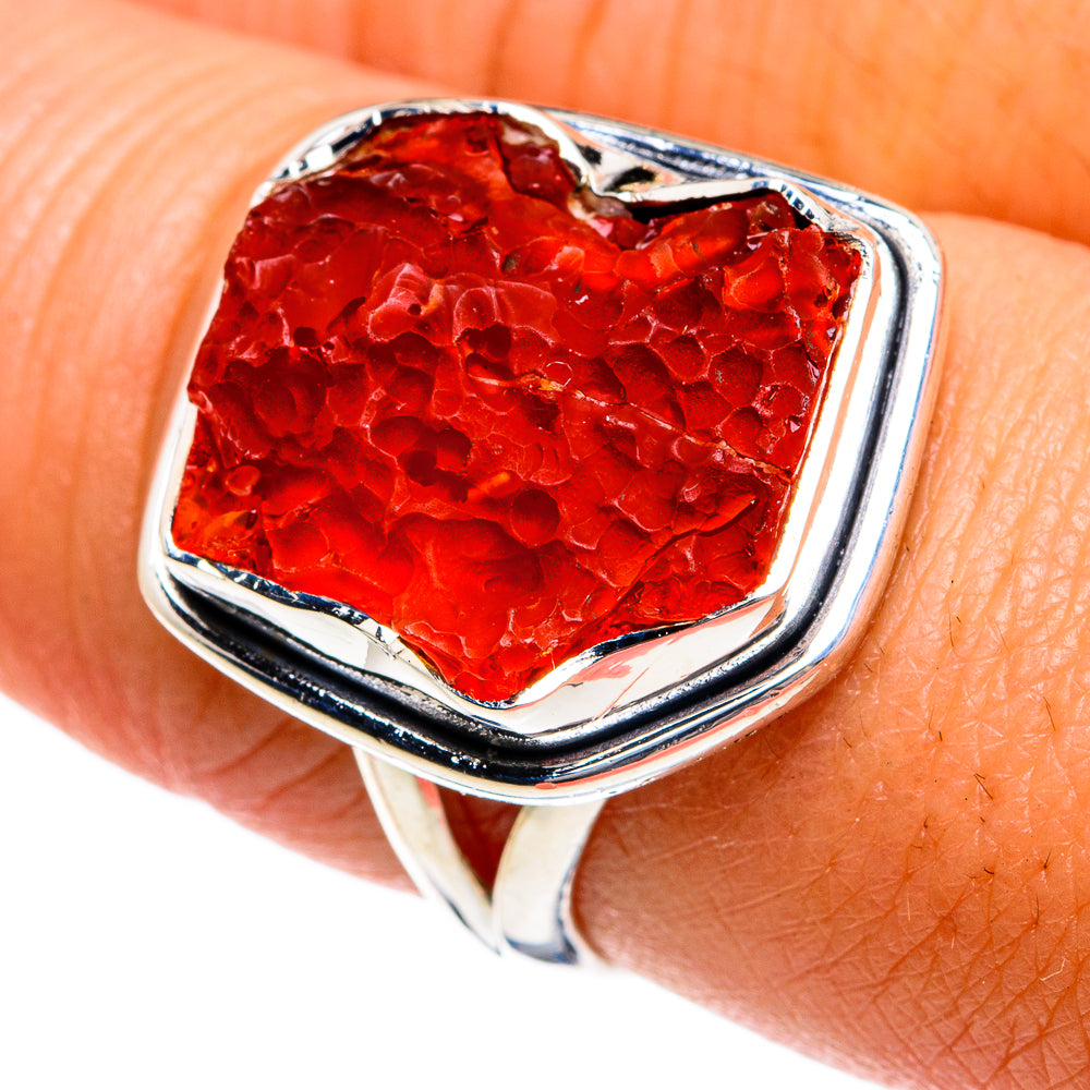 Carnelian Rings handcrafted by Ana Silver Co - RING78844