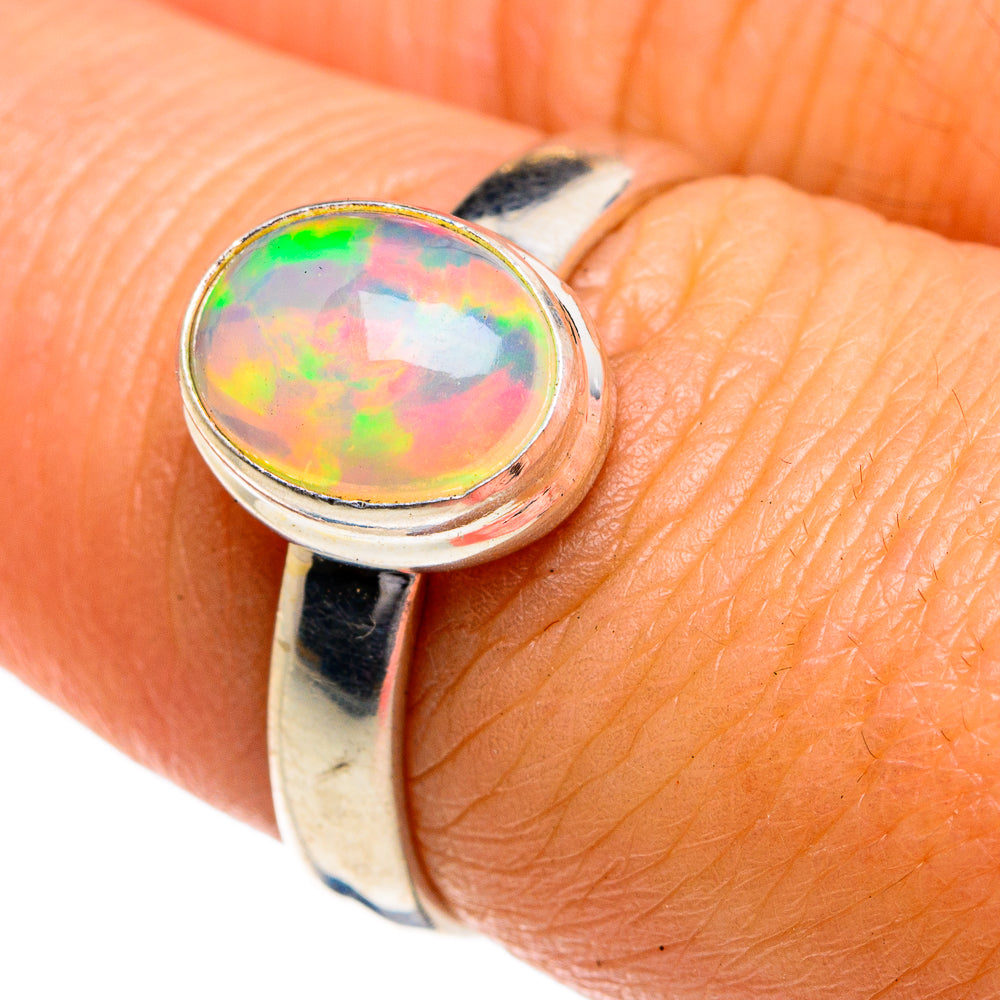 Ethiopian Opal Rings handcrafted by Ana Silver Co - RING78856