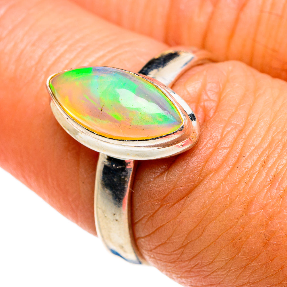 Ethiopian Opal Rings handcrafted by Ana Silver Co - RING78857