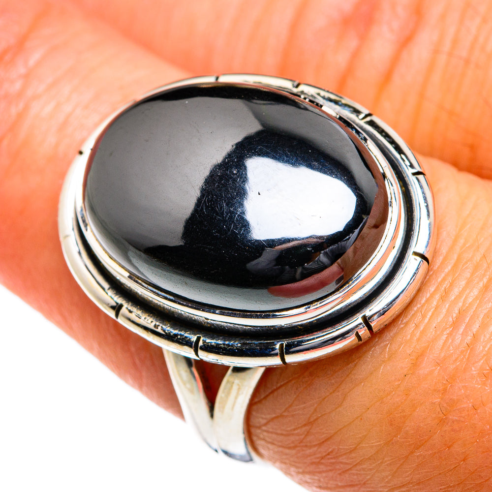 Hematite Rings handcrafted by Ana Silver Co - RING78858