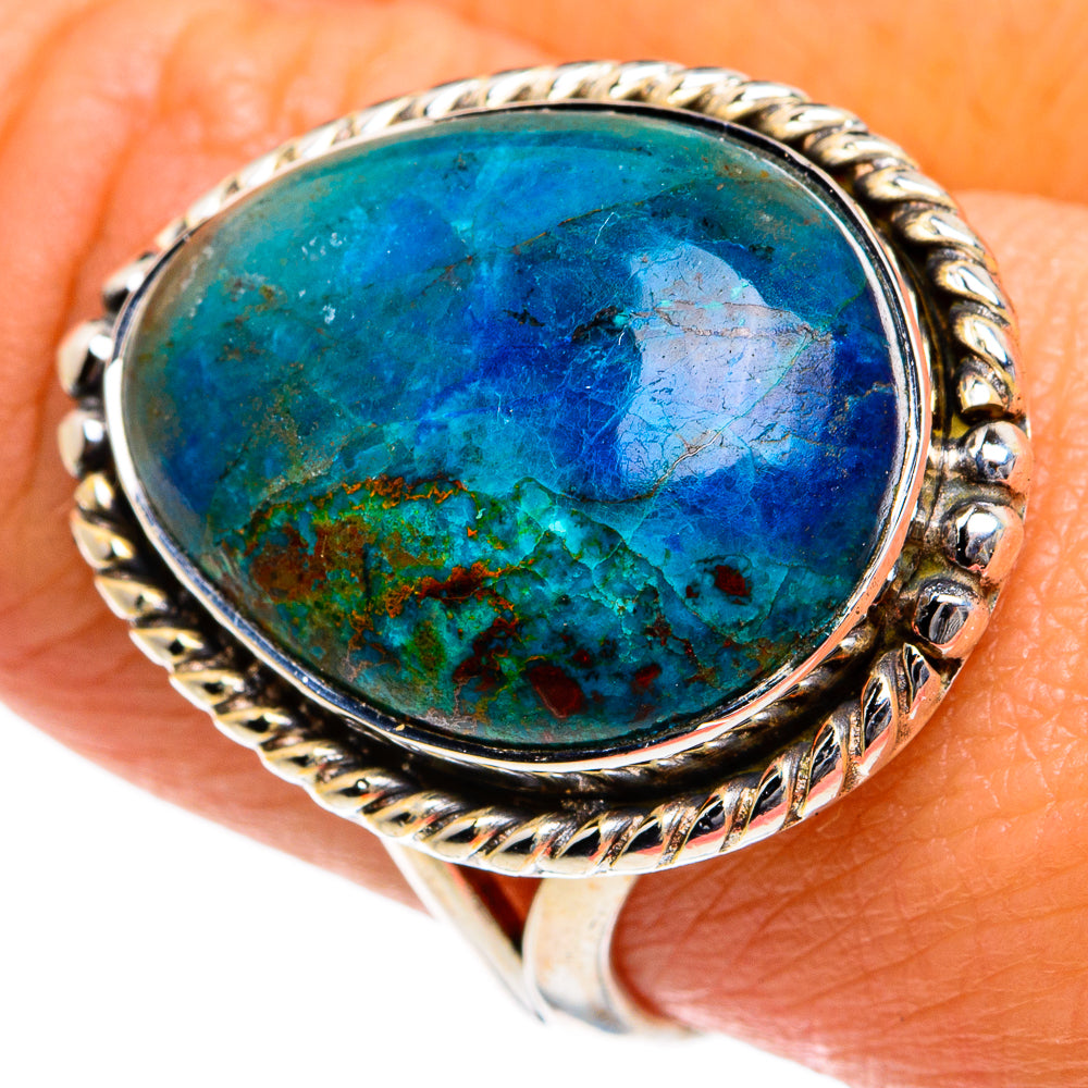 Chrysocolla Rings handcrafted by Ana Silver Co - RING78865