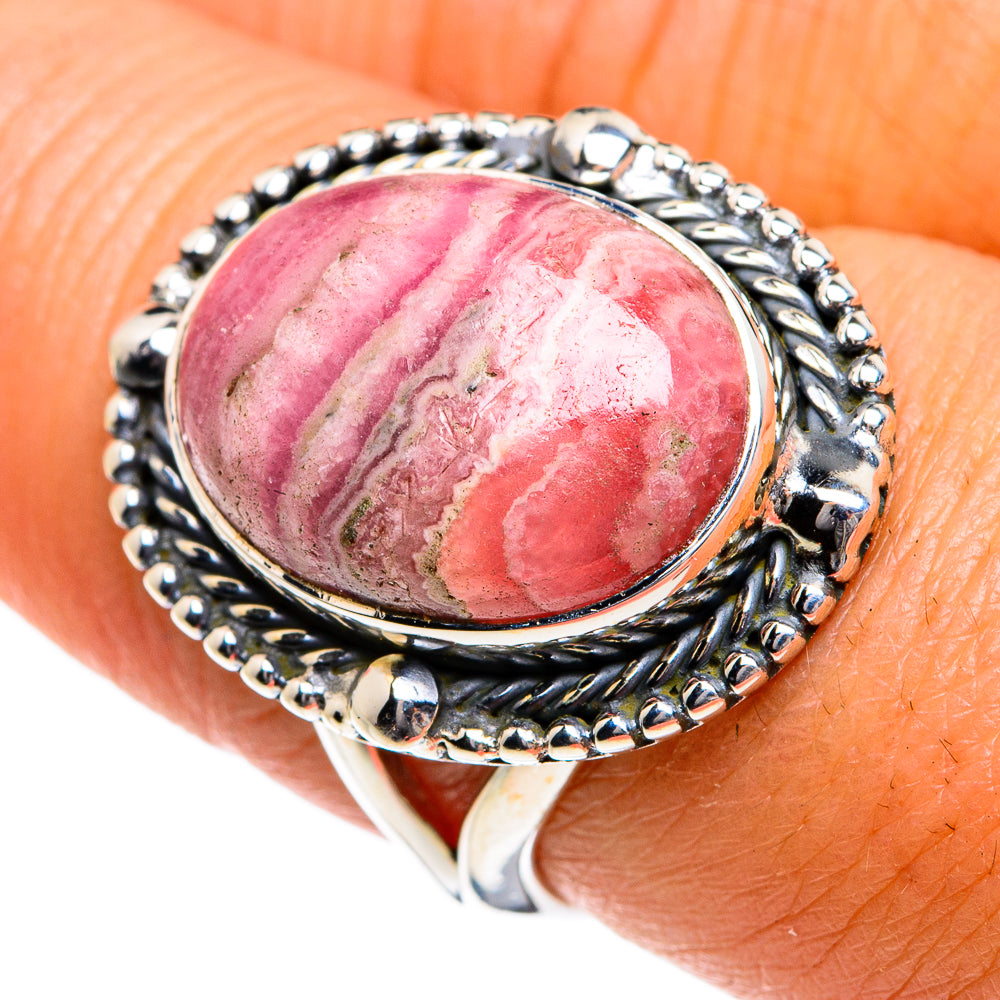 Rhodochrosite Rings handcrafted by Ana Silver Co - RING78874