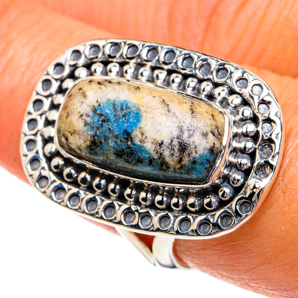 K2 Azurite Rings handcrafted by Ana Silver Co - RING78889