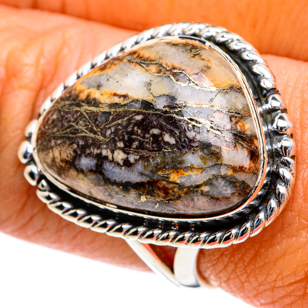 Peanut Wood Jasper Rings handcrafted by Ana Silver Co - RING78896