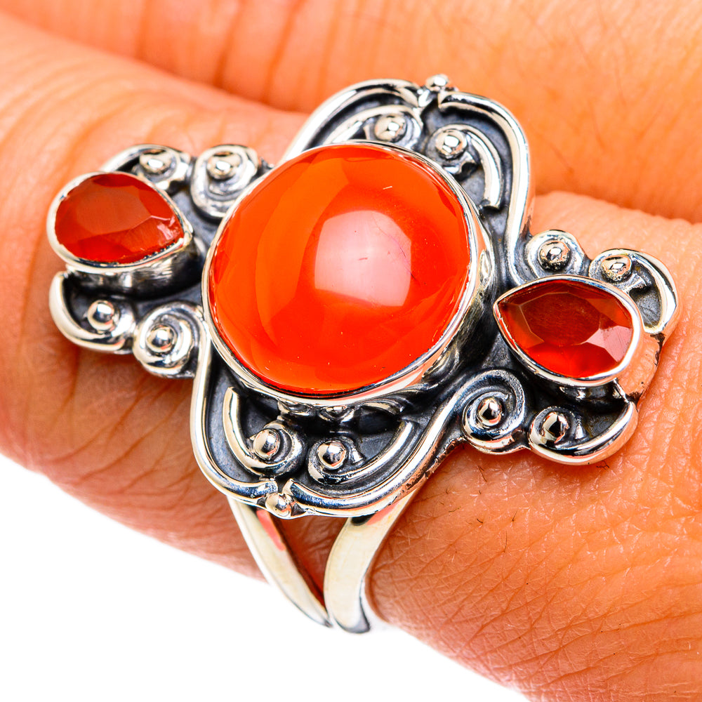 Carnelian Rings handcrafted by Ana Silver Co - RING78897