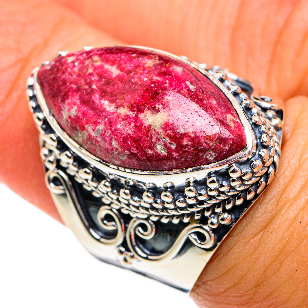 Thulite Rings handcrafted by Ana Silver Co - RING78900