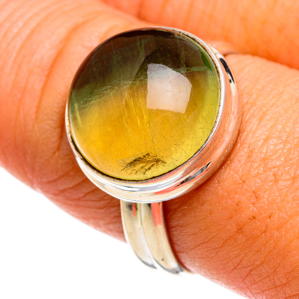 Green Fluorite Rings handcrafted by Ana Silver Co - RING78907