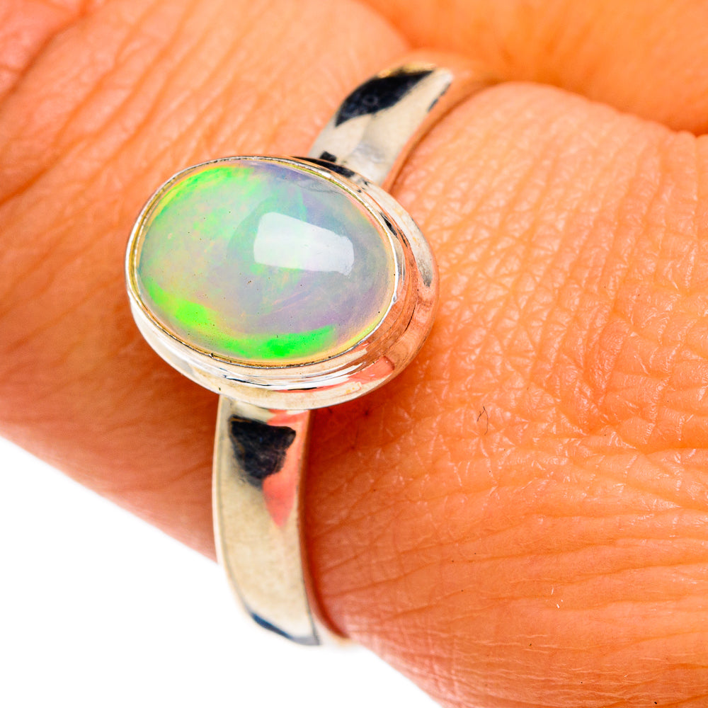 Ethiopian Opal Rings handcrafted by Ana Silver Co - RING78909