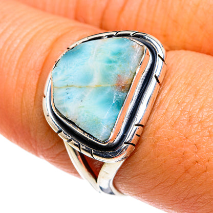 Larimar Rings handcrafted by Ana Silver Co - RING78912