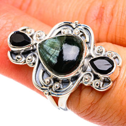 Seraphinite Rings handcrafted by Ana Silver Co - RING78919