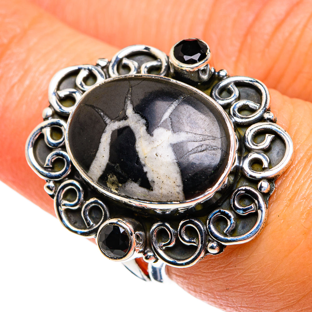 Septarian Geode Rings handcrafted by Ana Silver Co - RING78930
