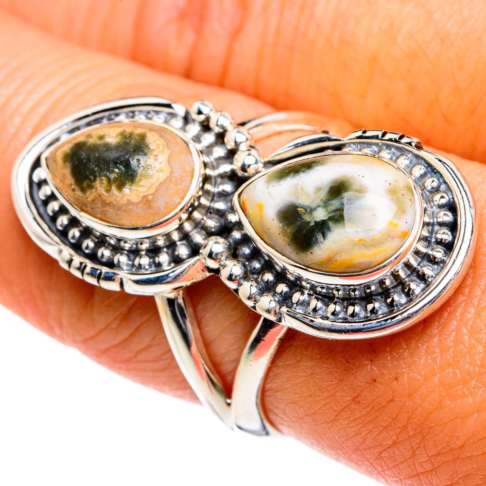 Ocean Jasper Rings handcrafted by Ana Silver Co - RING78933