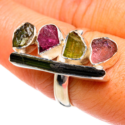 Green Tourmaline Rings handcrafted by Ana Silver Co - RING78934