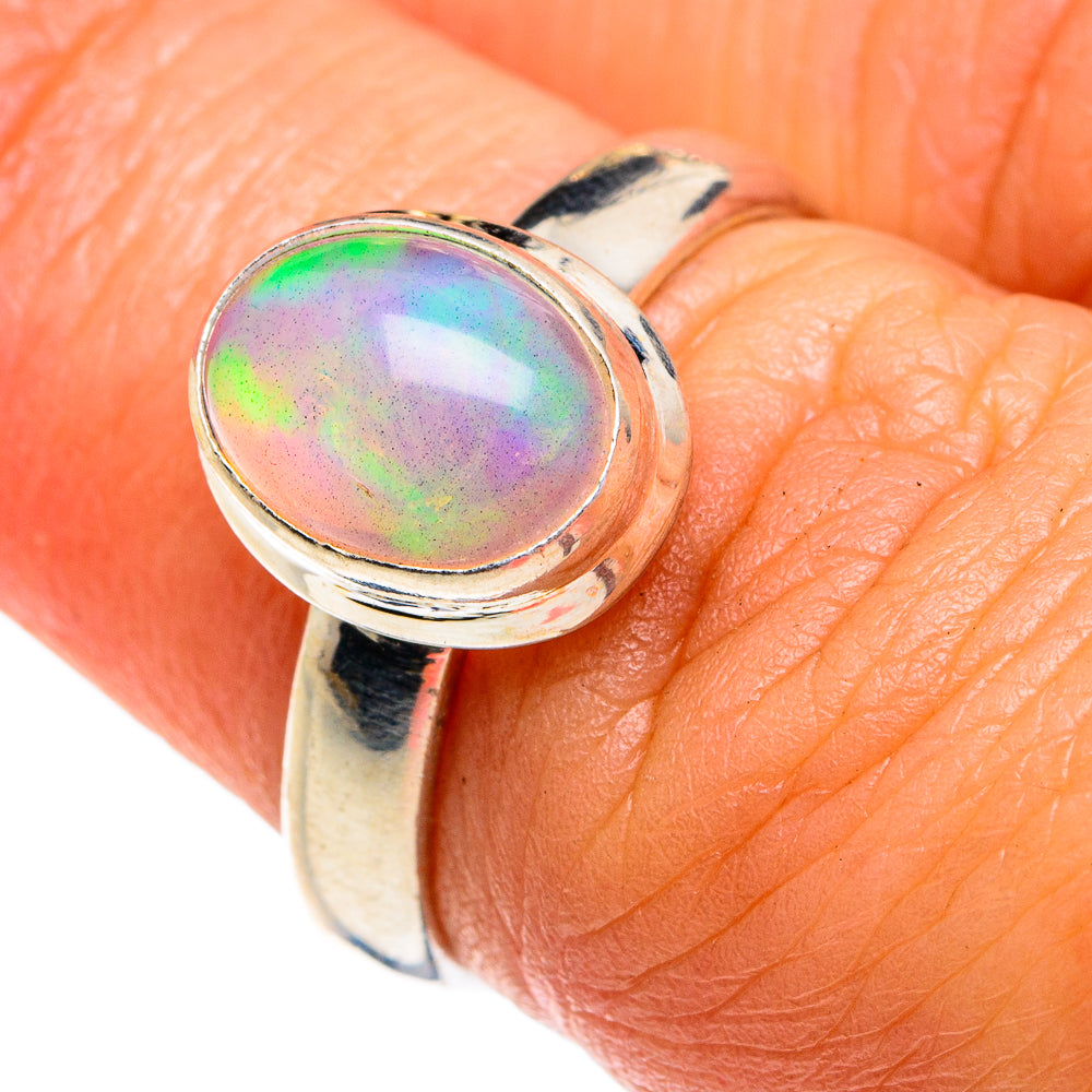Ethiopian Opal Rings handcrafted by Ana Silver Co - RING78935