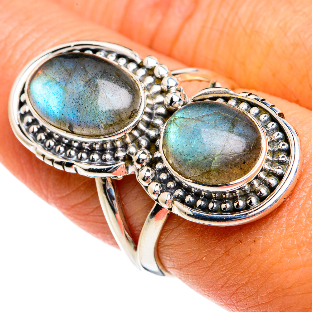 Labradorite Rings handcrafted by Ana Silver Co - RING78938
