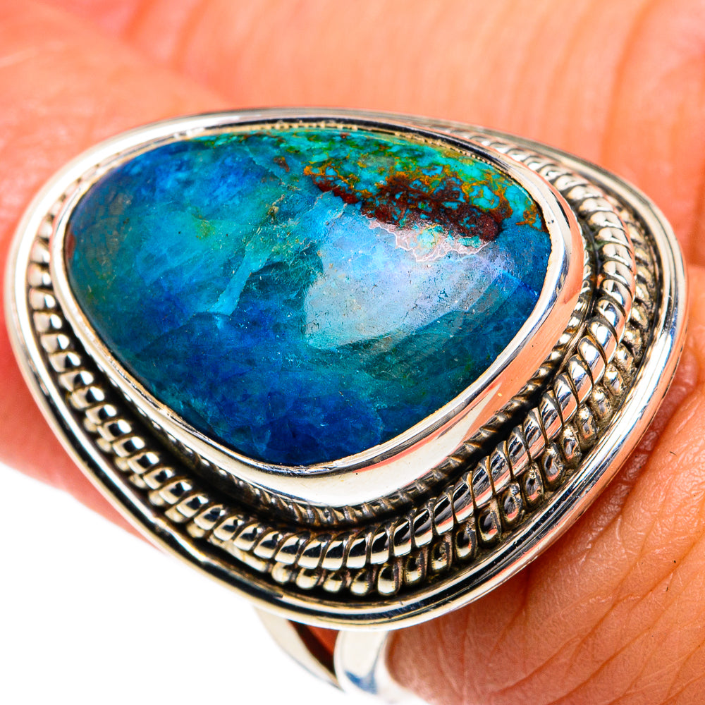 Chrysocolla Rings handcrafted by Ana Silver Co - RING78942