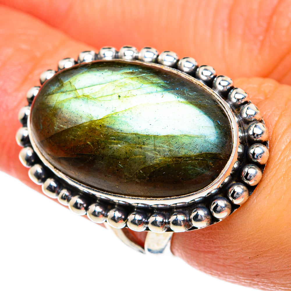 Labradorite Rings handcrafted by Ana Silver Co - RING78944