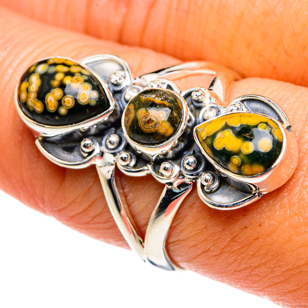 Ocean Jasper Rings handcrafted by Ana Silver Co - RING78945