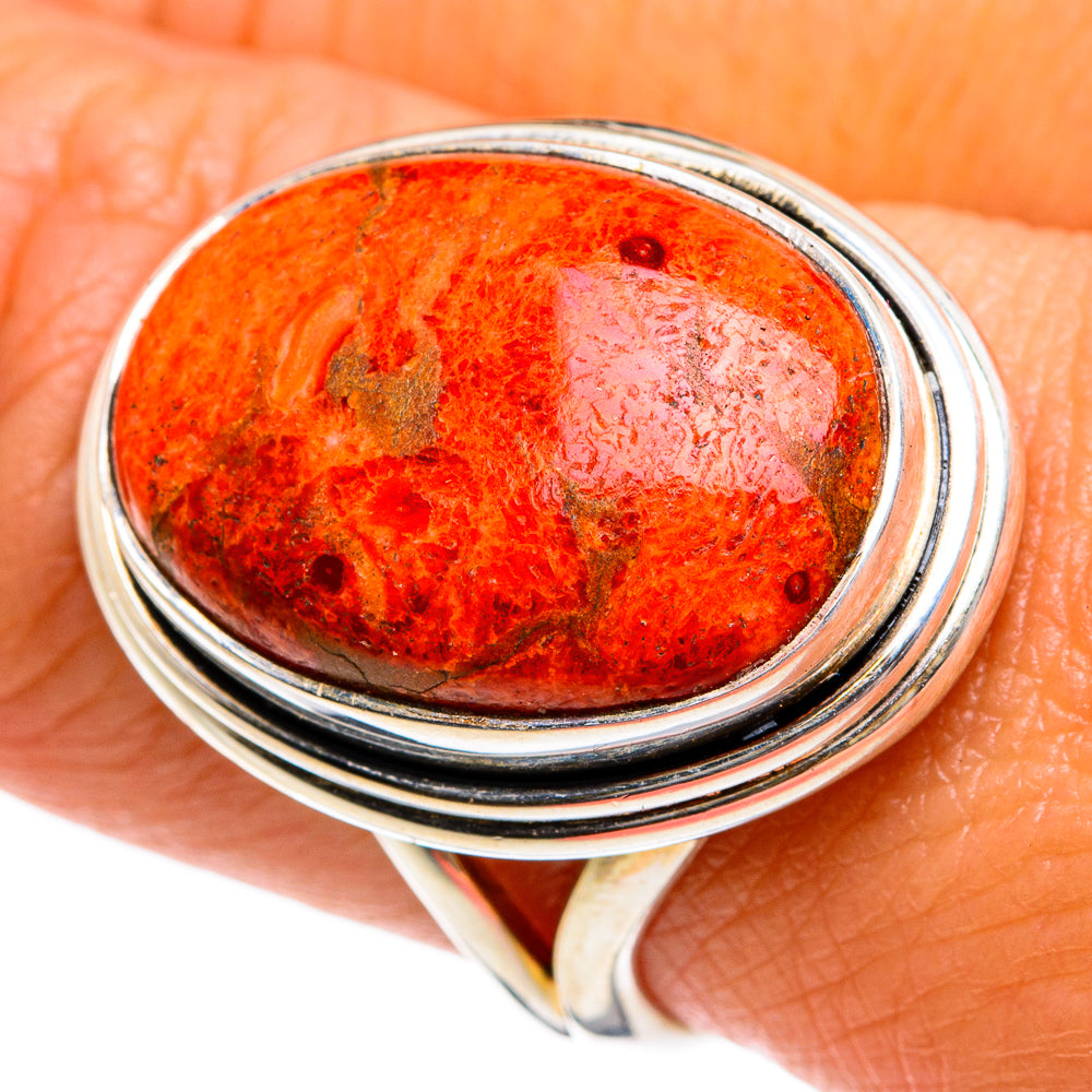 Sponge Coral Rings handcrafted by Ana Silver Co - RING78949